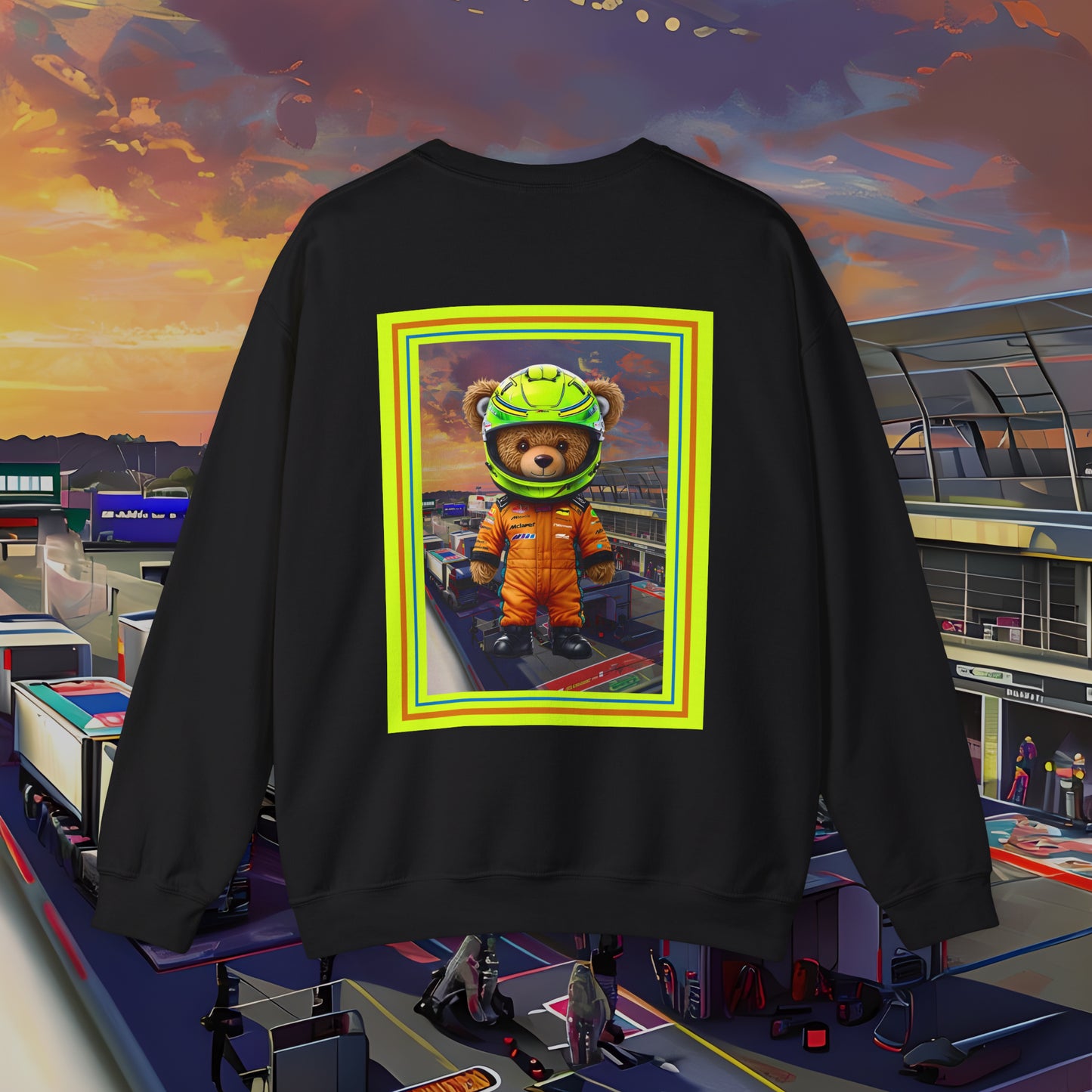 Papaya Paw – Backprint Racing Sweatshirt