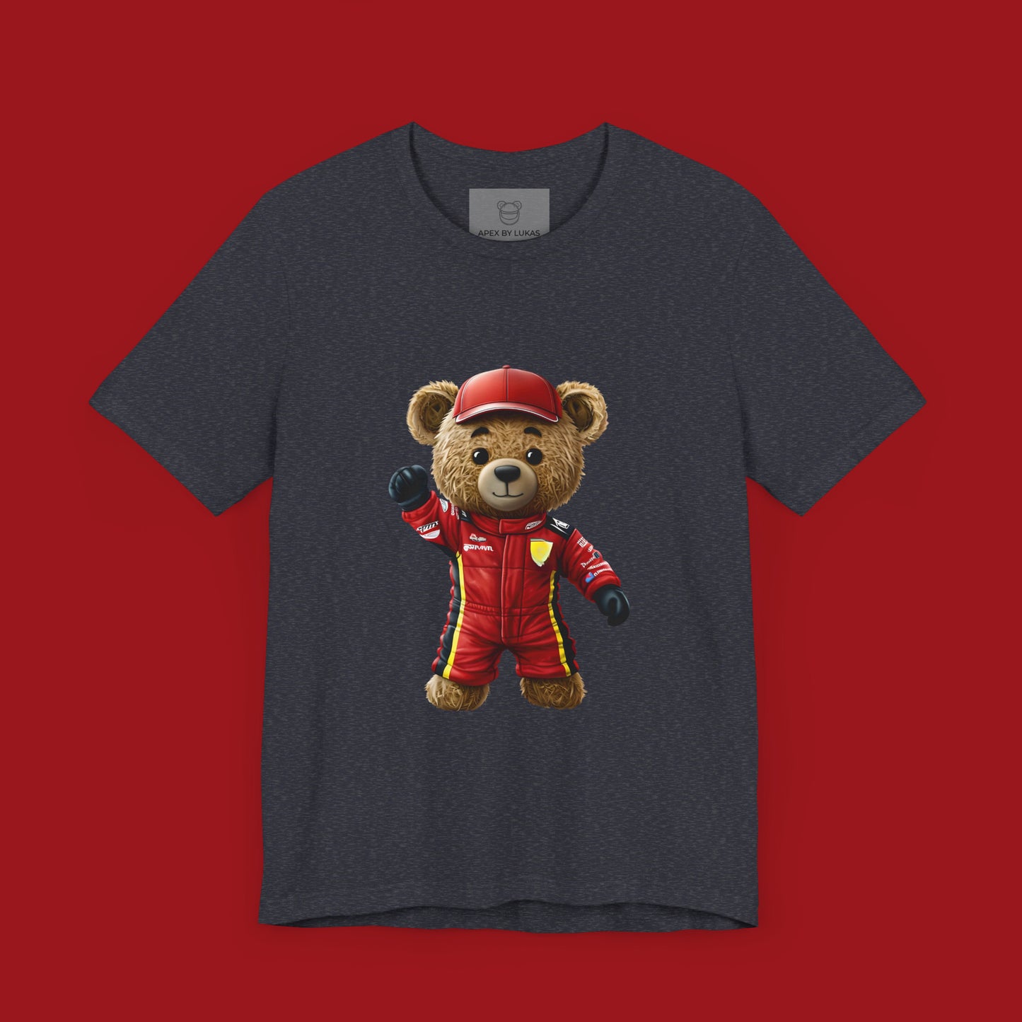 Scuderia Paw – Red Racing Teddy T-Shirt Inspired by the Spirit of Monaco’s Finest