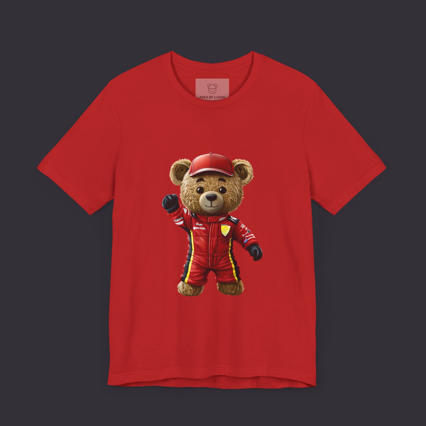 Scuderia Paw – Red Racing Teddy T-Shirt Inspired by the Spirit of Monaco’s Finest