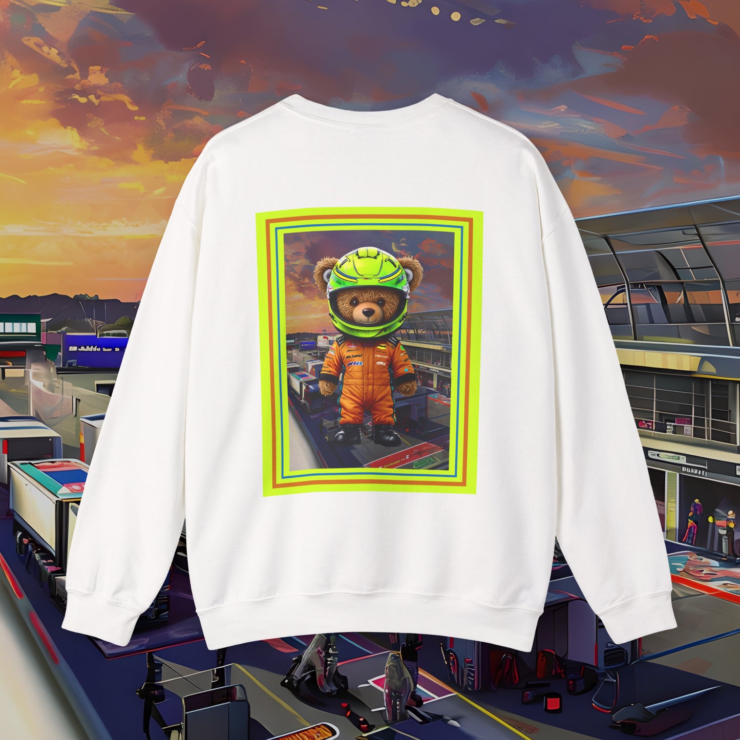 Papaya Paw – Backprint Racing Sweatshirt