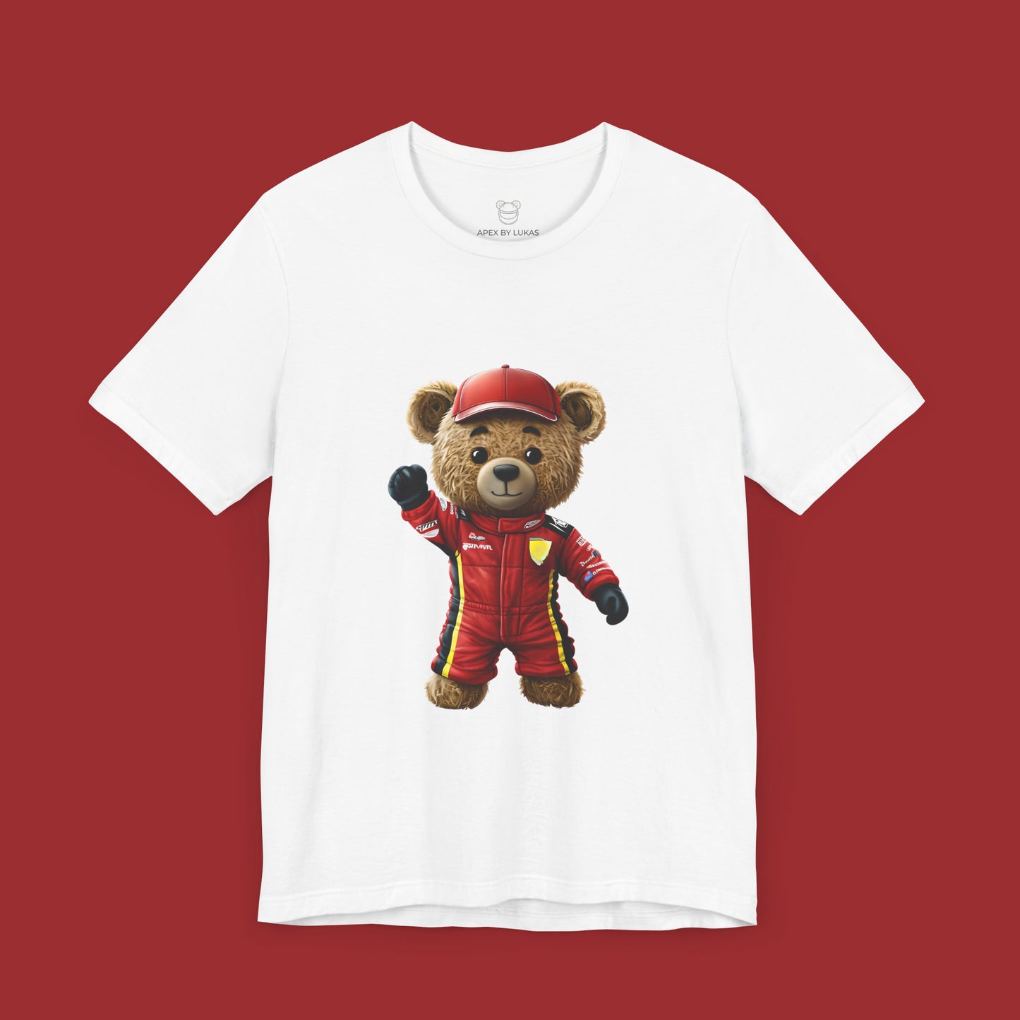 Scuderia Paw – Red Racing Teddy T-Shirt Inspired by the Spirit of Monaco’s Finest